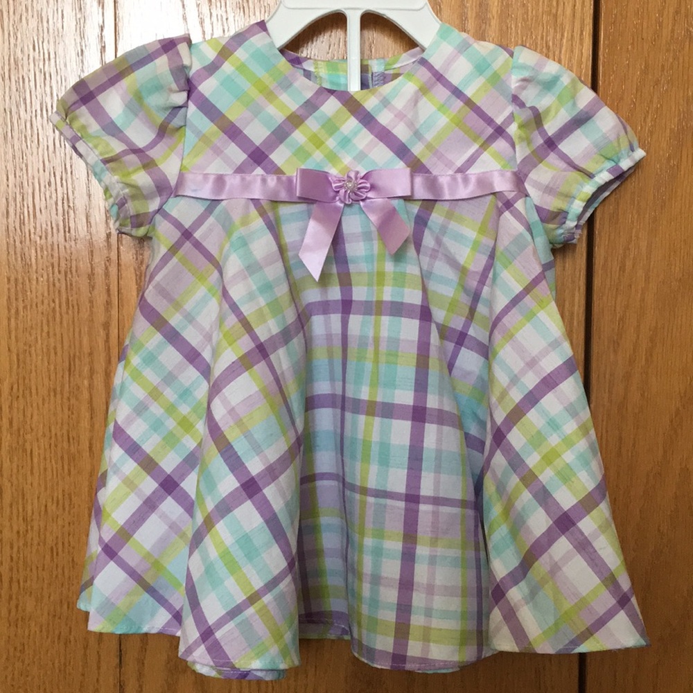 Colorful plaid dress